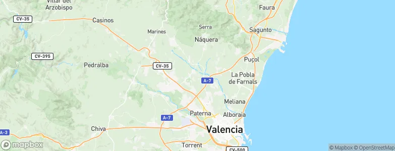 Bétera, Spain Map