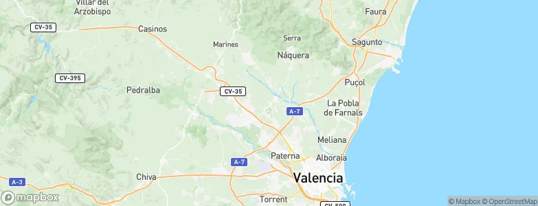 Bétera, Spain Map