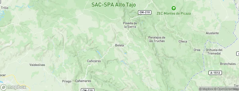 Beteta, Spain Map