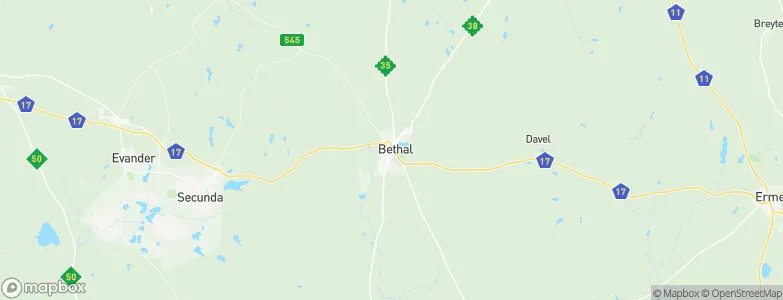 Bethal, South Africa Map