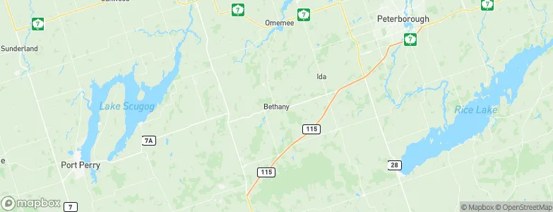 Bethany, Canada Map