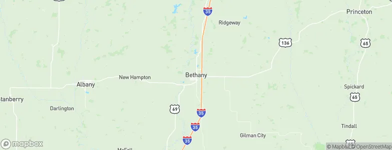 Bethany, United States Map