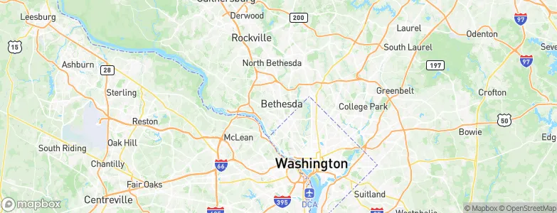 Bethesda, United States Map
