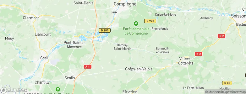 Béthisy-Saint-Martin, France Map