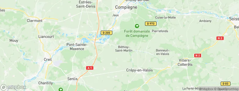 Béthisy-Saint-Pierre, France Map