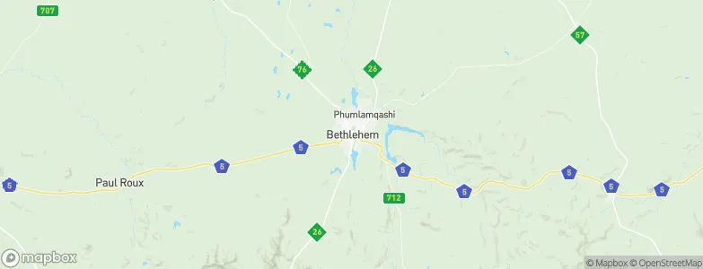 Bethlehem, South Africa Map