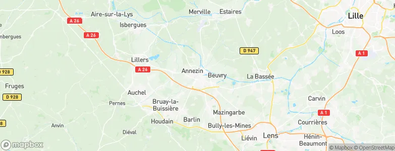 Béthune, France Map