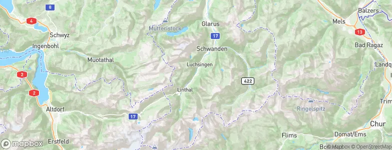 Betschwanden, Switzerland Map