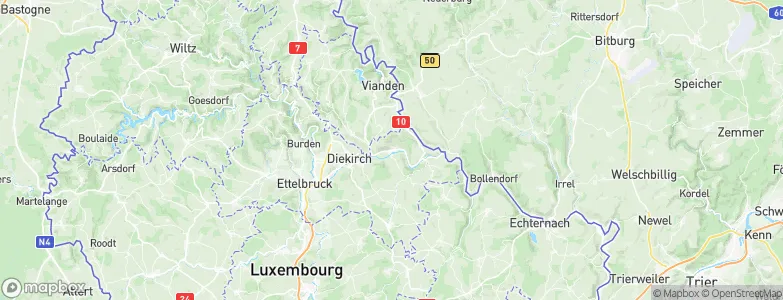 Bettendorf, Luxembourg Map
