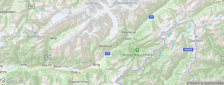 Bettmeralp, Switzerland Map