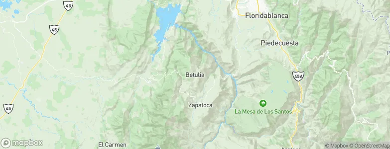 Betulia, Colombia Map