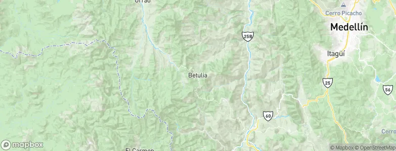 Betulia, Colombia Map