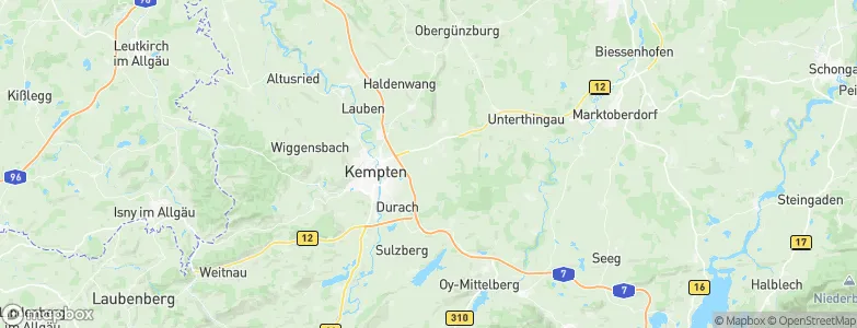 Betzigau, Germany Map