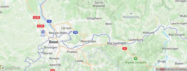 Beuggen, Germany Map