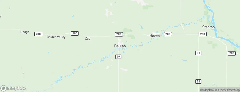 Beulah, United States Map