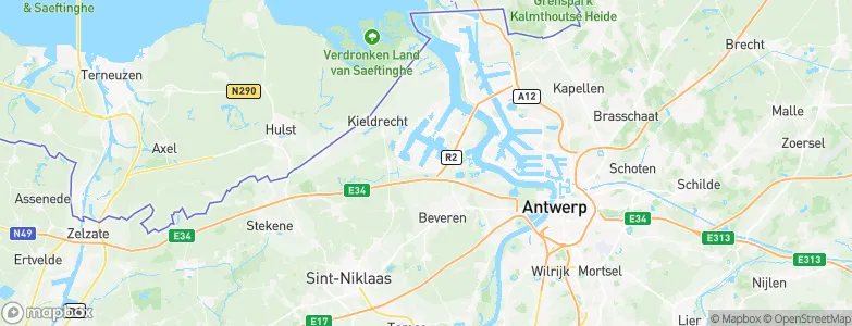 Beveren, Belgium Map