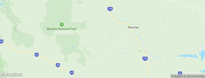 Beverley, Australia Map