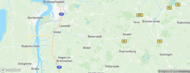 Beverstedt, Germany Map