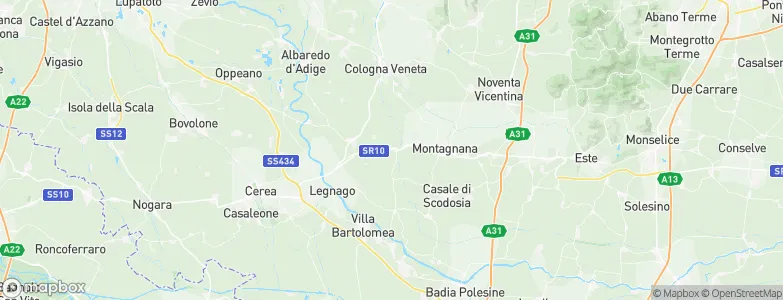 Bevilacqua, Italy Map