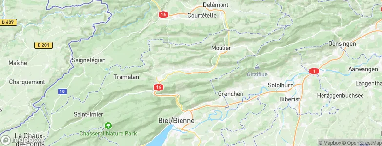 Bévilard, Switzerland Map