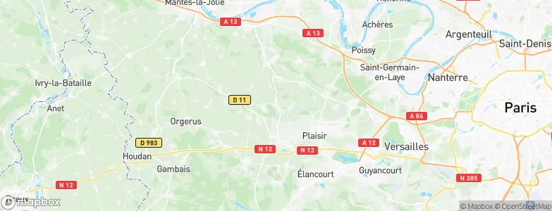 Beynes, France Map