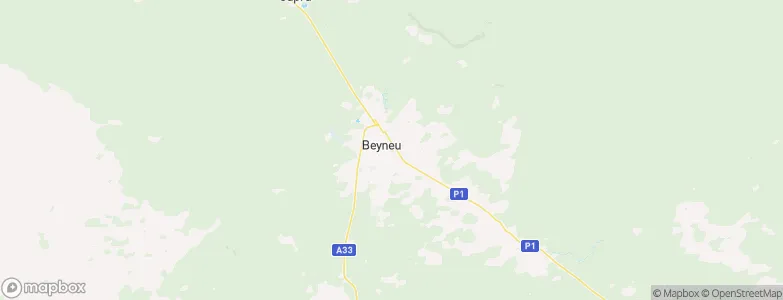 Beyneu, Kazakhstan Map