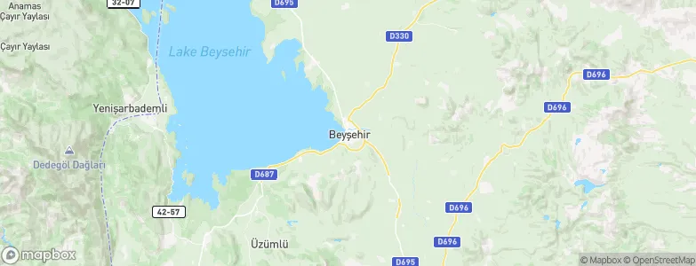 Beyşehir, Turkey Map