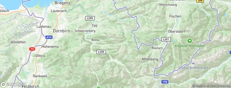 Bezau, Austria Map