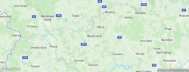 Bezdružice, Czechia Map