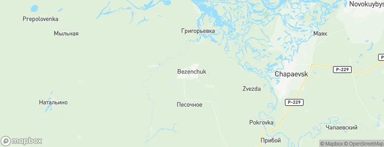 Bezenchuk, Russia Map