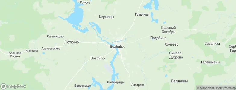 Bezhetsk, Russia Map