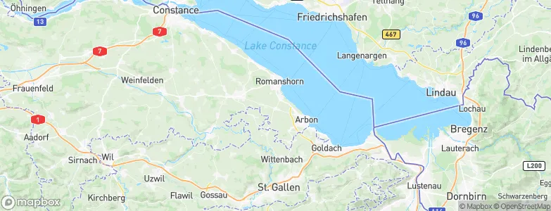 Bezirk Arbon, Switzerland Map