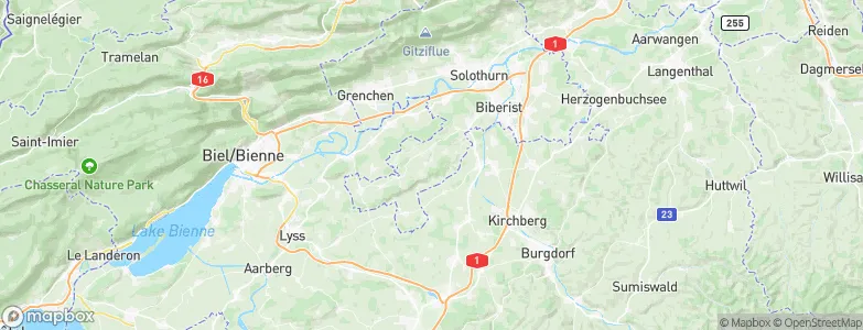 Bezirk Bucheggberg, Switzerland Map