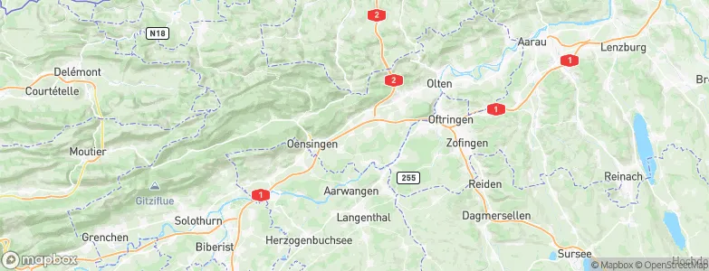Bezirk Gäu, Switzerland Map