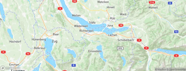 Bezirk Höfe, Switzerland Map