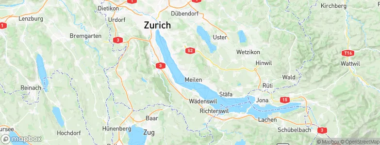 Bezirk Meilen, Switzerland Map