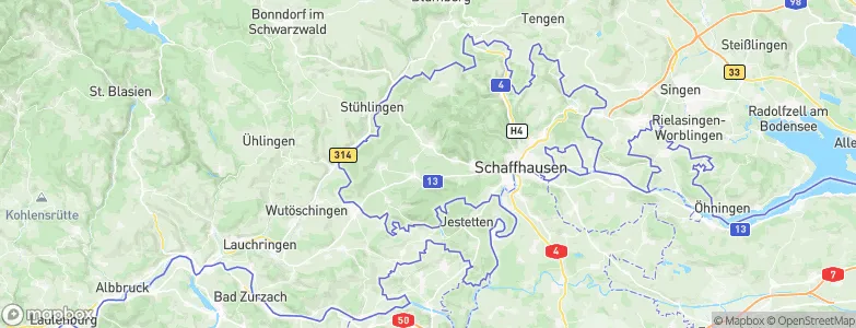 Bezirk Oberklettgau, Switzerland Map
