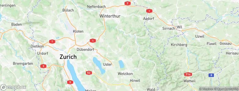 Bezirk Pfäffikon, Switzerland Map