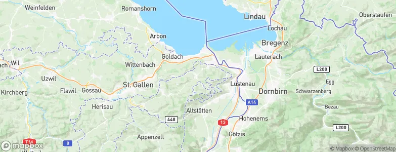 Bezirk Vorderland, Switzerland Map