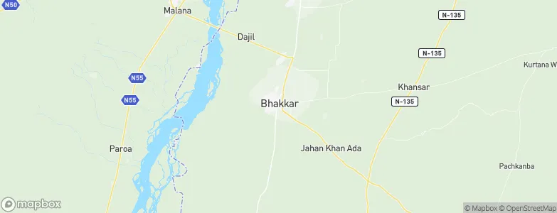 Bhakkar, Pakistan Map