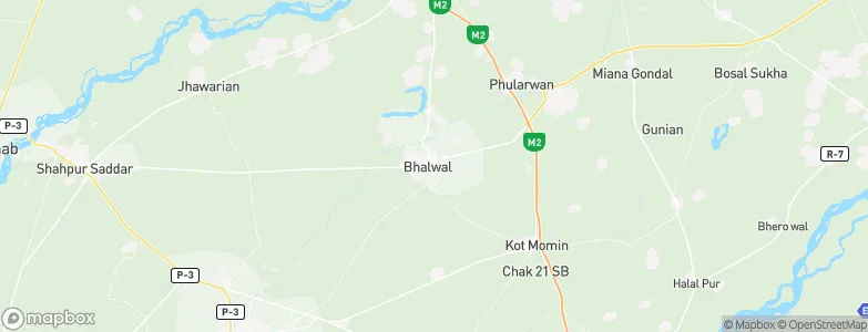 Bhalwal, Pakistan Map
