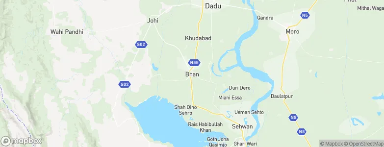 Bhan, Pakistan Map
