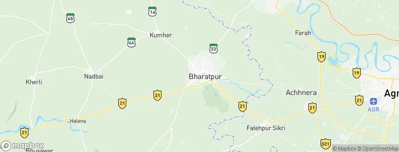 Bharatpur, India Map