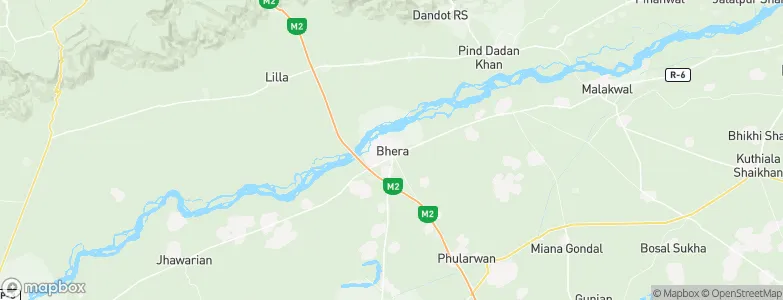 Bhera, Pakistan Map