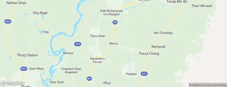 Bhiria, Pakistan Map