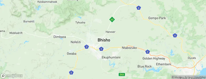 Bhisho, South Africa Map