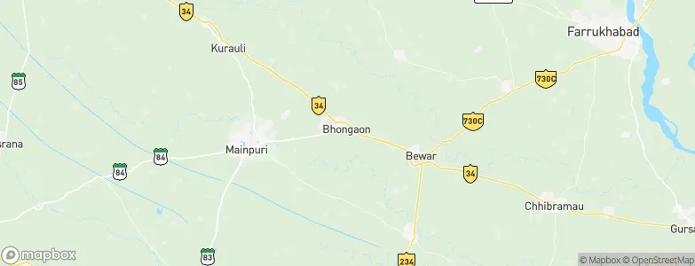 Bhongaon, India Map