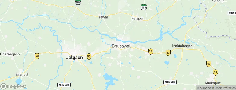 Bhusāval, India Map