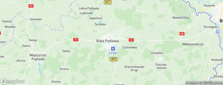 Biała Podlaska, Poland Map