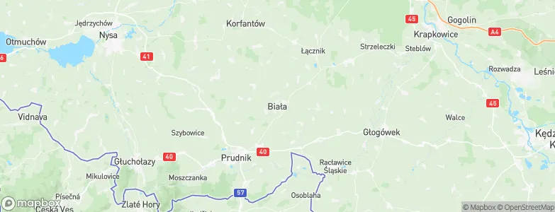 Biała Prudnicka, Poland Map